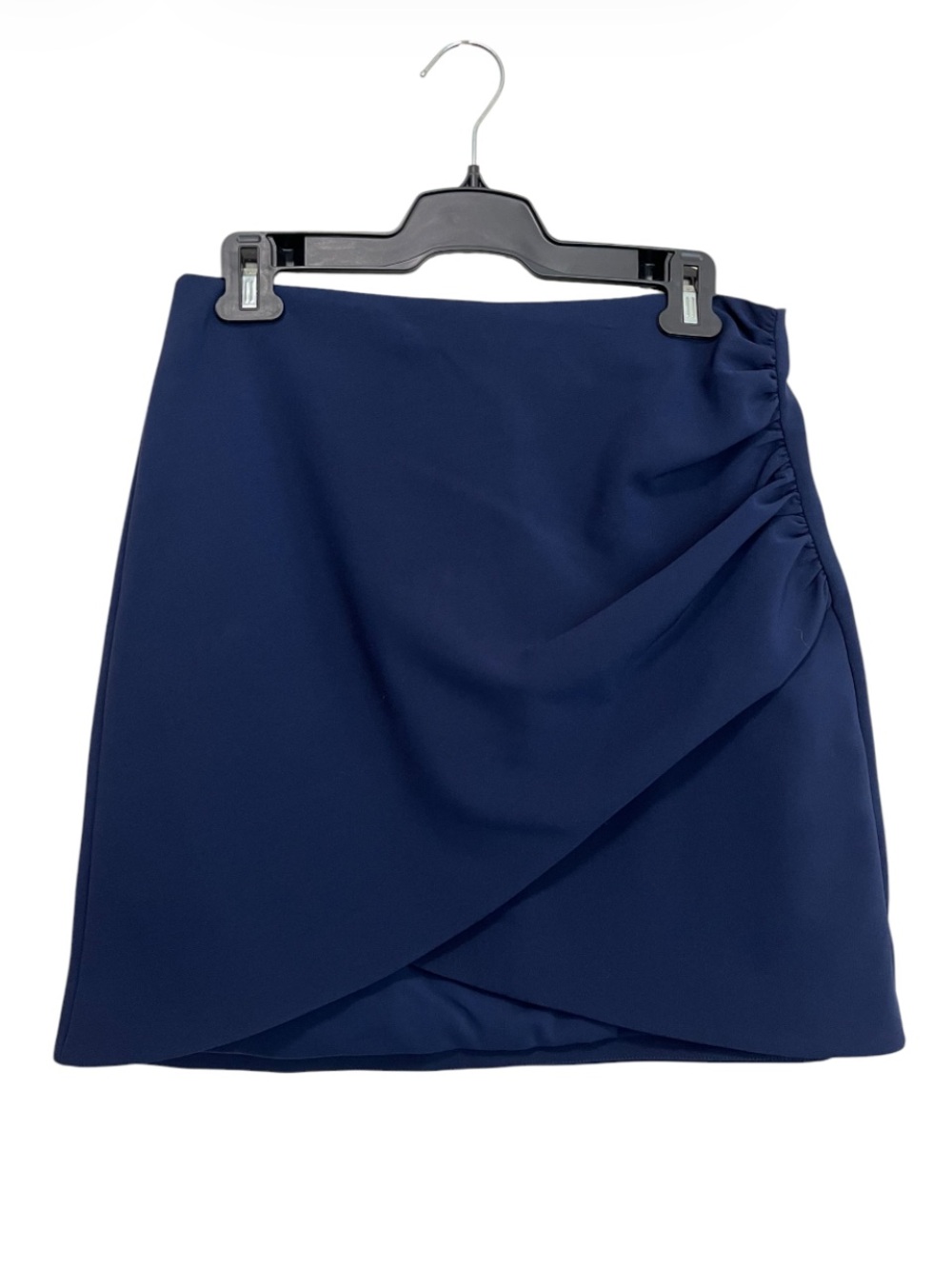 NWT Alice + Olivia Navy Wrap-Style Mini Skirt